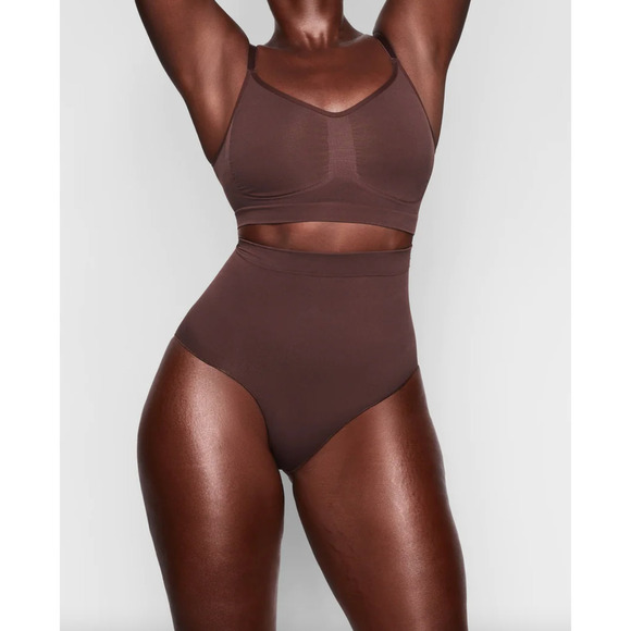 SKIMS Other - Skims NWOT Sculpting MID WAIST BRIEF Shapewear Cocoa Size L/XL